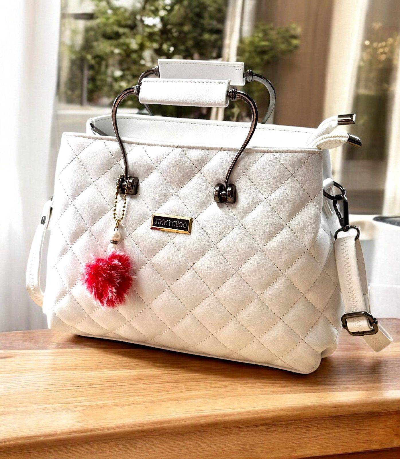 Jimmy Choo Leather Crossbody Sling Handbag ❤️