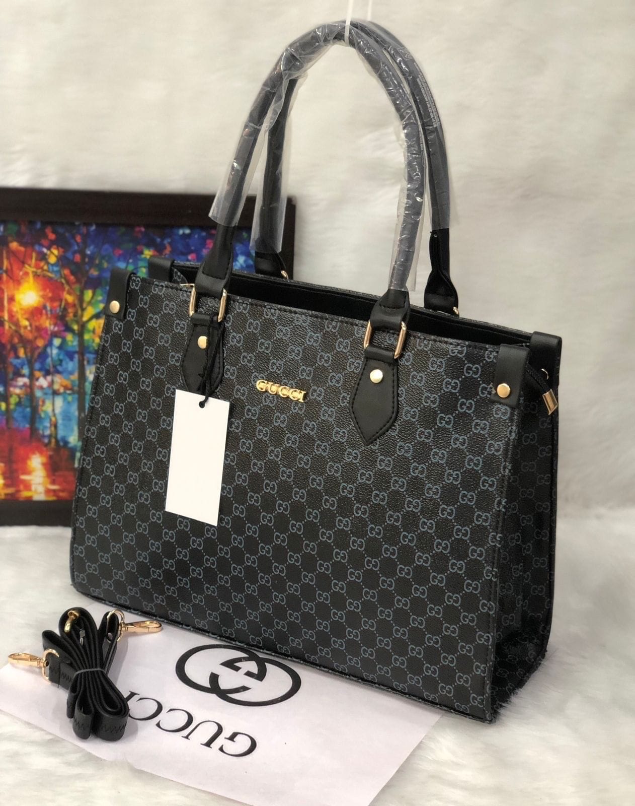Gucci Leather Chain Bag
